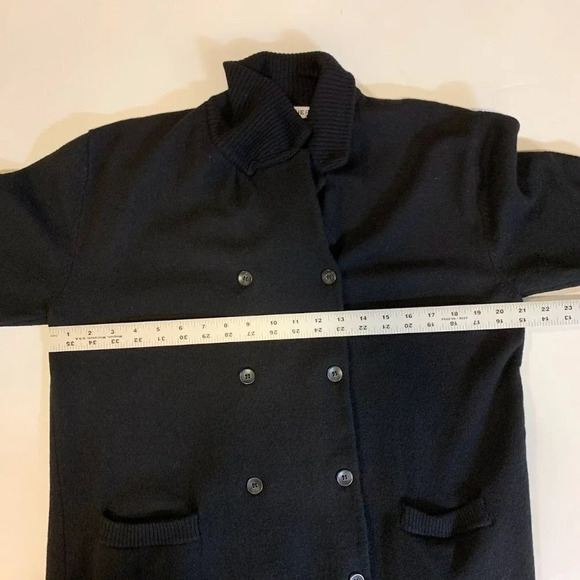 Rodebjer Women's Seargent 100% Lambswool Classic Fit Button Up Trench Coat SZ M - Picture 10 of 12